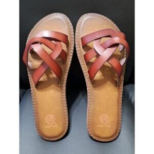 High Tide Seina Leather Sandals Sz 6